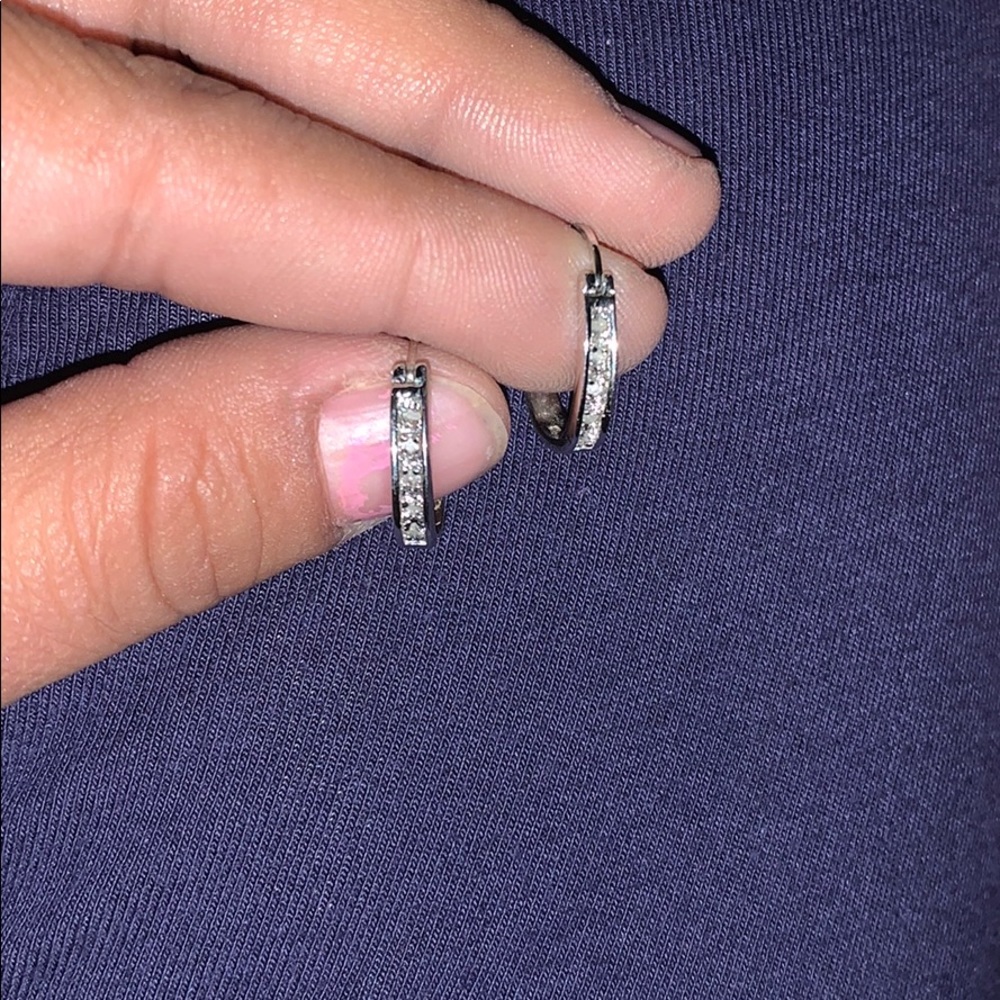 925 silver earrings with stones